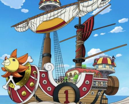 Which ship did Franky build for the Straw Hat Pirates?