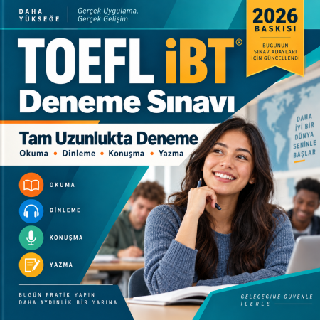 TOEFL iBT 2026 Kapsamlı Deneme Sınavı – Etkileşimli Tam Sınav Simülasyonu