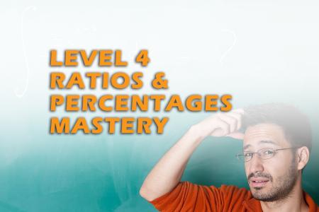اختبار إتقان النسب والمئوية - المستوى 4