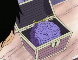 What is the name of the devil fruit that Luffy ate when he was a child?